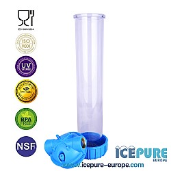 20-inch Filter Housing Set Transparent 3 piece | 1 inch 20-inch Filter Housing Set Transparent 3 piece | 1 inch